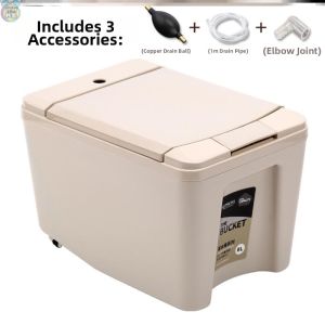 ZHENTAIYUAN | Tea Drainage and Waste Bucket Light Luxury Mobile Square