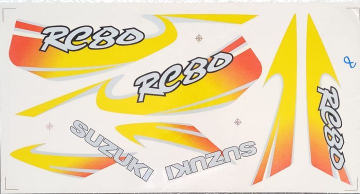 Suzuki Rc80 New Body Sticker | Lazada