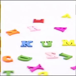 Colourful Wooden Alphabet (100PCS) Word Standing Toy For Children Learning DIY