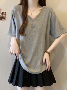 AIYITI | Fashionable V-Neck Loose T-Shirt