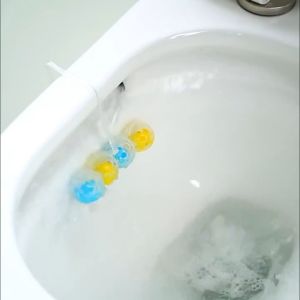 Hanging Toilet Ball Freshener Flower Fragrance Bathroom Deodorizer Antibacterial  Bubble Cleaning Hanging Toilet Ball