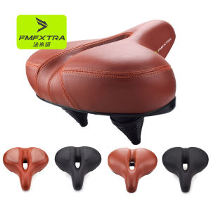 Mountain bike seat cushion Electric seat cushion spring shock absorption thickened sponge enlarged comfortable silicone saddle