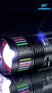 Senter Premium Zoom In Out High Quality 6 Mode Aluminium Powerbank Multifungsi ST201