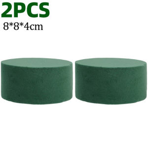10/1Pcs Round Floral Foam Blocks Artificial Flowers Wet Dry Florist Foam Bricks Wedding Party DIY Green Flower Fixing Decoration