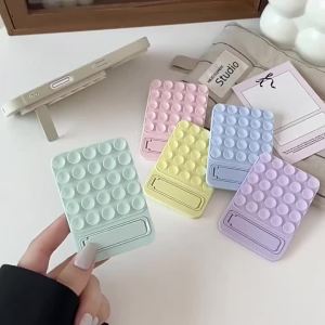 TAOYUNXI | Double‑Sided Silicone Suction Cup Phone Holder With Foldable Bracket Self‑Adhesive Reusable Phone Stand Hands‑Free Wall Mount