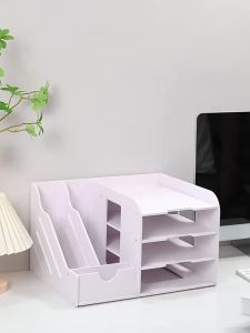 Space-saving Multi-level File Organizer Shelf