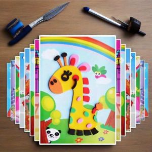 Kids Educational Toys 10PCS DIY 3D Animal Foam Sticker Puzzle Set for Toddlers Creative Craft Activity for Preschool Learning Through Play