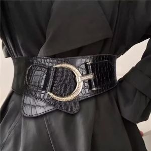 Thắt Lưng Nữ Thời Trang Chất Liệu PU Bản Rộng Co Giãn Dùng Cho Áo Khoác Đi Làm Hàng Ngày Phụ Kiện Trang Trí