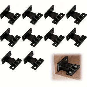 50 Push-to-Open Base Fasteners Furniture Panel Connectors Suitable for Kitchen Cabinets Wardrobes Beds Tables.