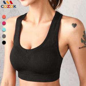 COZOK Sports Yoga Underwear Running Shockproof Gathering Quick Dry Breathable Sweat Absorbing Anti-sagging Fitness Bra Can Wear Yoga Vest For Women