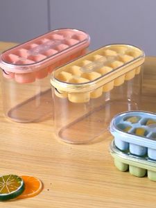 Cetakan Es Batu +Penutup & Storage Cetakan Es 12 Grids Plus Storage Box / Ice Cube Maker Silicone / W5061