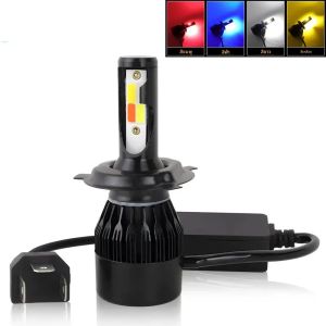 4 สี Strobe S2 หลอดไฟไฟหน้ารถ H4 H7 LED ไฟหน้ารถรถกระพริบหมอก H8 H9 H11 9005 9006 LED Foglight หลอดไฟ