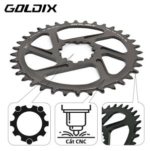 GOLDIX | GOLDIX Xích Xe Đạp 0/3/6mm Offset Rộng/Răng Hẹp 30-38T Xích Xe Dành Cho Sram 3-Bolt Đĩa Đơn Quay Hợp Kim Nhôm Xe Đạp Phụ Kiện