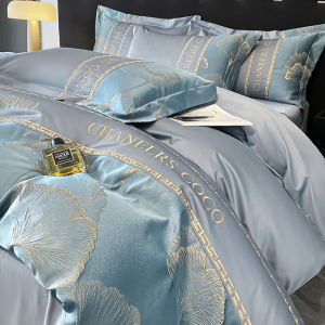 Luxurious High-End Cotton Bedding Set 4-Piece Coverlet Sheet Dustcover Non-Cotton Pure Cotton Bedding Dream Nest Brand