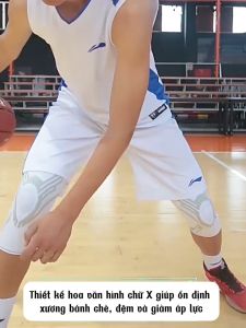 Bó Gối Thể Thao LI-NING Đệm Silicon Dày Lò Xo 2 Bên Bảo Vệ Đầu Gối Băng Đầu Gối LINING