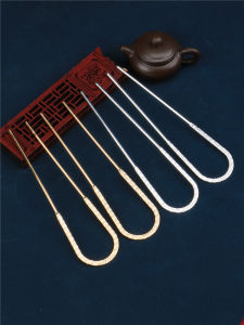 Tang Han Valley Alloy U-Shaped Hairpin: A Vintage Hair Accessory for Hanfu & Ma Face Skirt