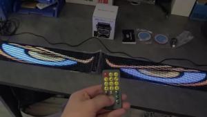 2PCS Car Truck Programmable RGB LED Sign Matrix Pixel Panel Night Light DIY Scrolling Text Devils Eye Animation Display Screen