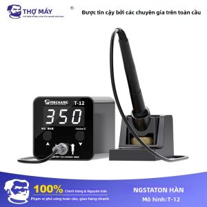 Trạm Hàn Kỹ Thuật Số MECHATIC T-12 Với Màn Hình LED Lớn 5 Bánh Răng Nhớ Thiết Kế Nhỏ Gọn Để Hàn Chính Xác
