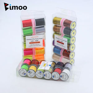 12/24/36pcs Mix 140D Twisted Fly Tying Thread Kit Trout Fly Tying Material Twisted & Waxed Line Kit For Dry Wet Nymph Streamer