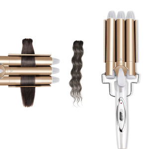 เครื่องมือผมมืออาชีพ Curling Iron เซรามิค Triple Barrel Hair Styler ผม Waver เครื่องมือจัดแต่งทรงผมผม Curlers ไฟฟ้า Curling