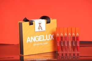 Son Kem Siêu Lì ANGELUX 2022 Màng Khóa Chống Thấm Chống Trôi Mới MÀU CAM ORANGE