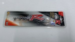 ป้ายสัญลักษณ์สติกเกอร์รถ สติ๊กเกอร์รถยนต์ โลโก้ TYPE R ขนาด 12*3 ซม.