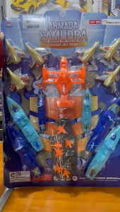TERUS JAYA TOYS Mainan Anak Pesawat tempur - Kapal induk - Armada Samudra