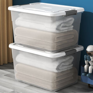 Transparent Lid Extra Large Clothing Storage Box