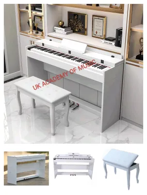 UK ​​​​​​​Exam Grade Digital Piano Hammer Action Fully Weighted 88 Keys+Piano Stool+Malaysia Adapter+Manual User