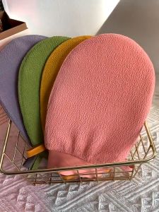 Effective Exfoliating Gloves Body Scrub Loofah for Smooth Skin and Remove Dead Skin Bath Gloves 3 Colors Available