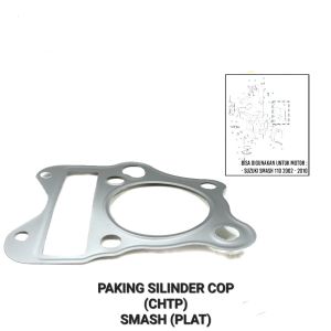 Paking Silinder Cop CHTP Smash - Gasket Packing Peking Cylinder Silinder Block Head Kop Atas Suzuki Smash R New 110