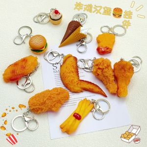 Creative Realistic Fast Food Charm Keychain
