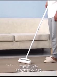 ลูกกลิ้งทำความสะอาด ลูกกลิ้งเก็บฝุ่น ขนสัตว์เลี้ยง ที่กลิ้งแบบยาว ปรับความยาวได้