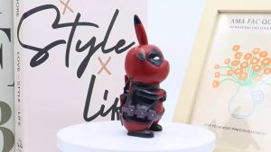 Q-Version Pikachu Action Figures Statue Model Desk Decoration Collection Dolls Toys Chrismas Gift Pikachu Cos Figure PVC Q-Version Action Figures Cute Childrens Toy Chrismas Gift