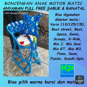 Kursi Boncengan Anak FULL ANYAM FREE SABUK BANTAL Stang
