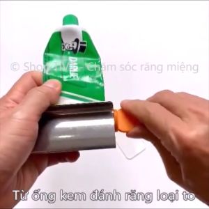 Bóp kem răng Inox tay vặn ABS giúp tận dụng hết các loại kem gel bột nhão trong ống nặn kẹp vắt tiết kiệm kem răng trong nhà tắm-TIVT
