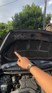 PROTON WIRA/ SATRIA OLD Car Bonnet Sound Proof MAXAUDIO Custom Made Hood Bonet Noise Soundproofing Insulation Sound Damper Damping Super Quiet Silent Engine Cooling