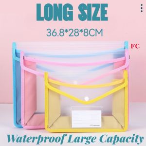 Long File Organizers Document Organizers Envelope Zipper Bag Large Capacity Folder Organizers