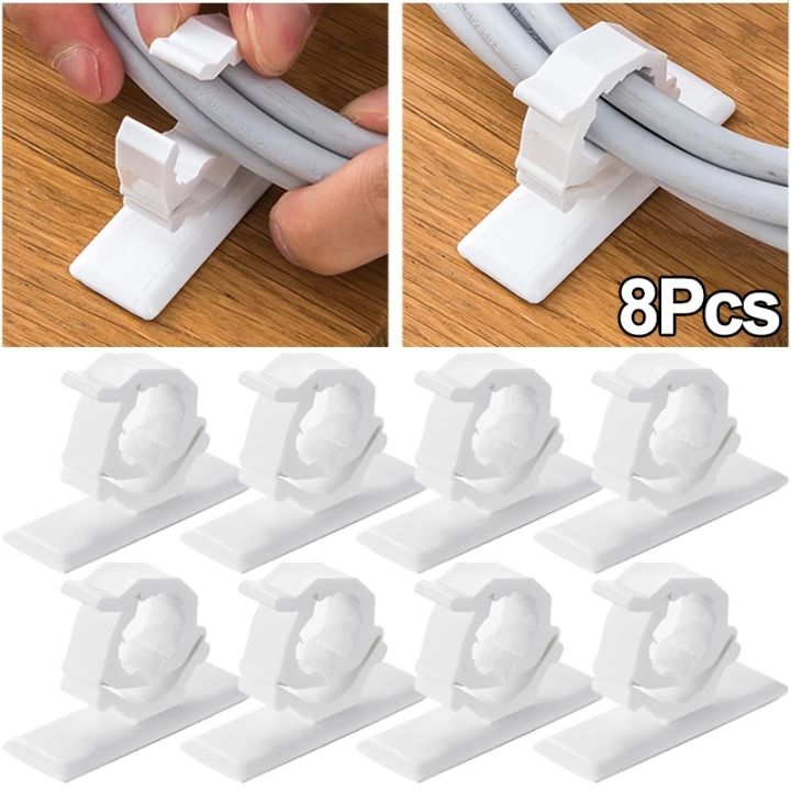 200 Pcs Cable Clips, Adhesive Cable Organizer Cord Holder Wire Clip