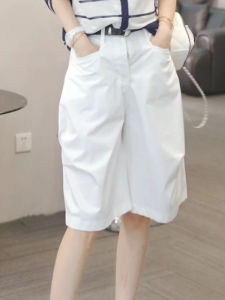Quần Ống Rộng Thời Trang Thường Ngày Năm Nút Cho Nữ Quần Áo Công Sở Ngắn Năm Quần Áo Công Sở Cỡ Nhỏ Quần Áo Công Sở