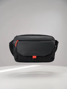 WIWU Crossbody Bag for Men Women Waterproof Sling Bag with Retractable Charging Cable Lightweight for Travel Work High-quality Retail Packaging is Ideal for Gift