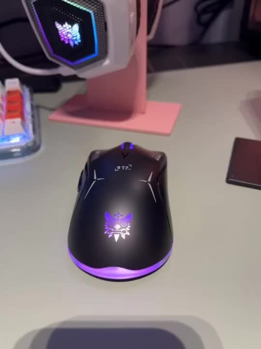 Chuột chơi game không dây ONIKUMA CW917, chuột quang im lặng có thể sạc lại, chuột máy tính USB cho laptop 2.4G