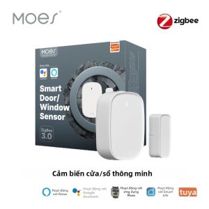 MOES | Máy Dò Cảm Biến Cửa Sổ Thông Minh MOES Tuya ZigBee Báo Động An Ninh Gia Đình Với Điều Khiển Từ Xa Qua Ứng Dụng Smart Life
