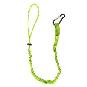 Safety Bungee Tether Tool Lanyard With Carabiner Hook Climbing Working Anti-Falling Safety Rope Aerial Work Climbing Accessory