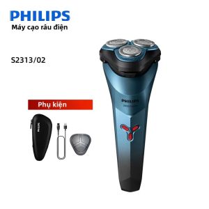 Máy Cạo Râu Điện PHILIPS S2313 Dành Cho Nam Hệ Thống 3 Lưỡi Dao Đầu Nổi 4 Chiều Cạo Khô/ướt Máy Cạo Râu Có Thể Sạc Lại Với Lưỡi Dao Bằng Thép Không Gỉ