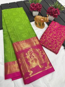 [PRE-ORDER] 2025 NOV MERCERISED COTTON SILK SAREE WITH UNSTICHED BLOUSE ( DELIVERY 10 WORKING DAYS) ETA: 2026-01-30 | TRADITIONAL SILK SAREE | PARTY WEAR SAREE