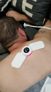 KTS Tens Muscle Stimulator EMS 20 Levels Wireless Electric Massager 650nm 808nm Laser Therapy Device for Neck Body Pain Relief