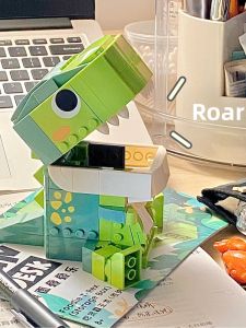 Jiaqi Toys | Dinosaur Shaped DIY Piggy Bank & Storage Box