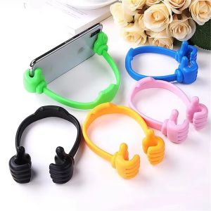Universal Flexible Portable Thumbs Up Cell Phone Stand Holder Lazy Desk Tablet Smartphone Stand Holder For iPhone Samsung Xiaomi