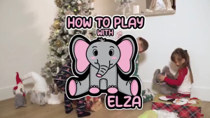 Elephant Stuffed Toys 30cm Peek A Boo Singing Elephant with Ears Moving Interactive Toy for Baby Gift